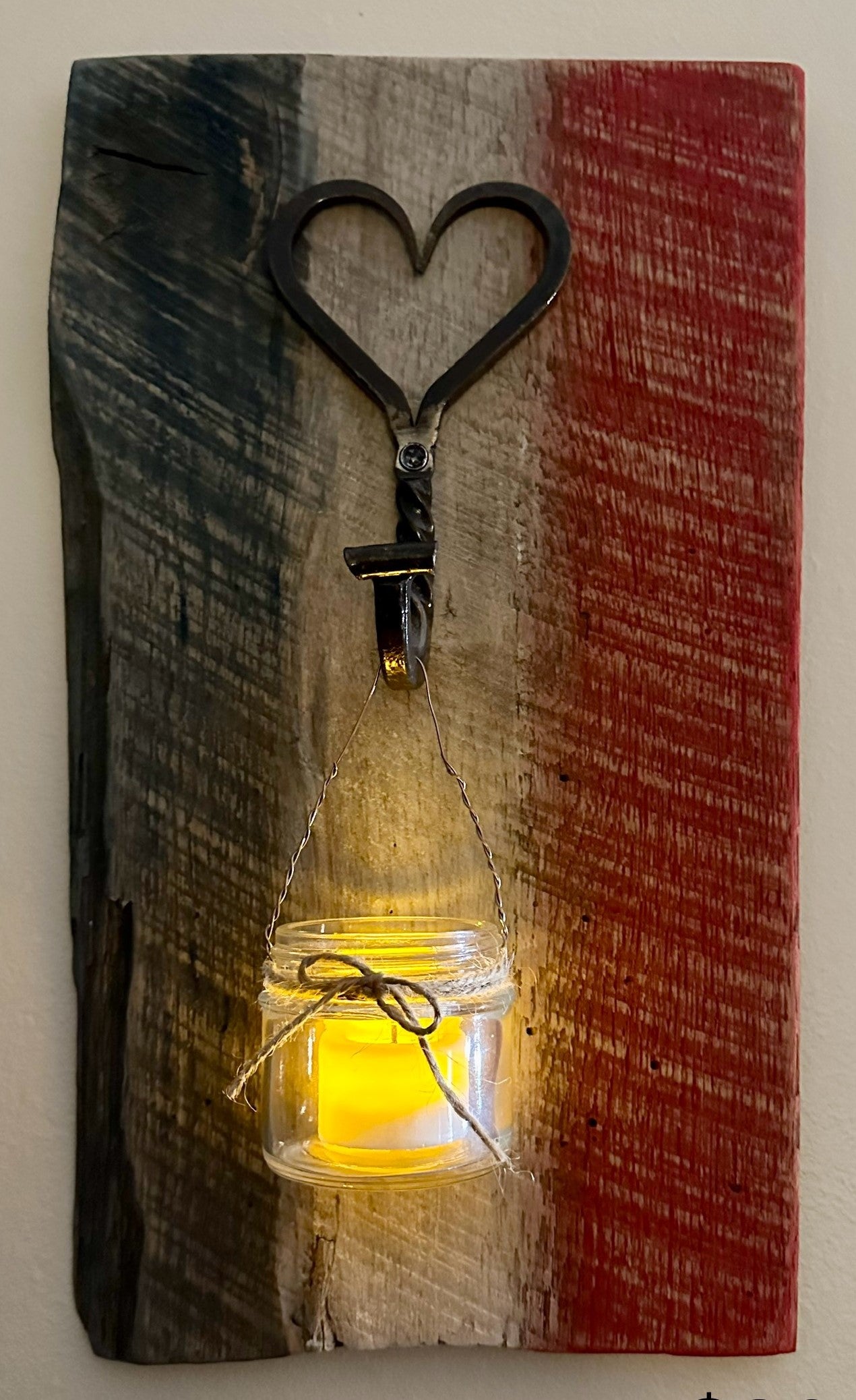 American Wall Art with Candle