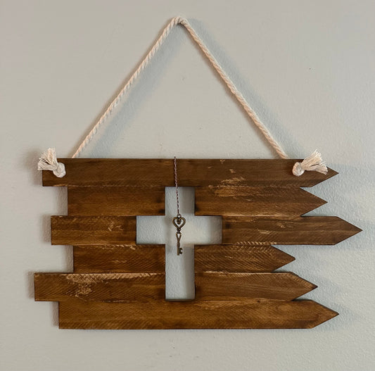 Reverse wood cross