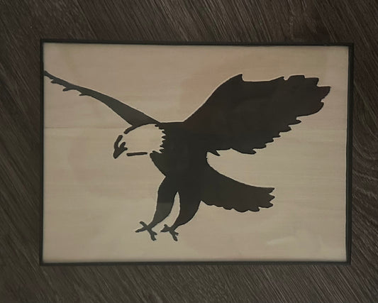 Eagle with black frame