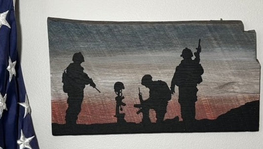 Fallen Soldier Silhouette