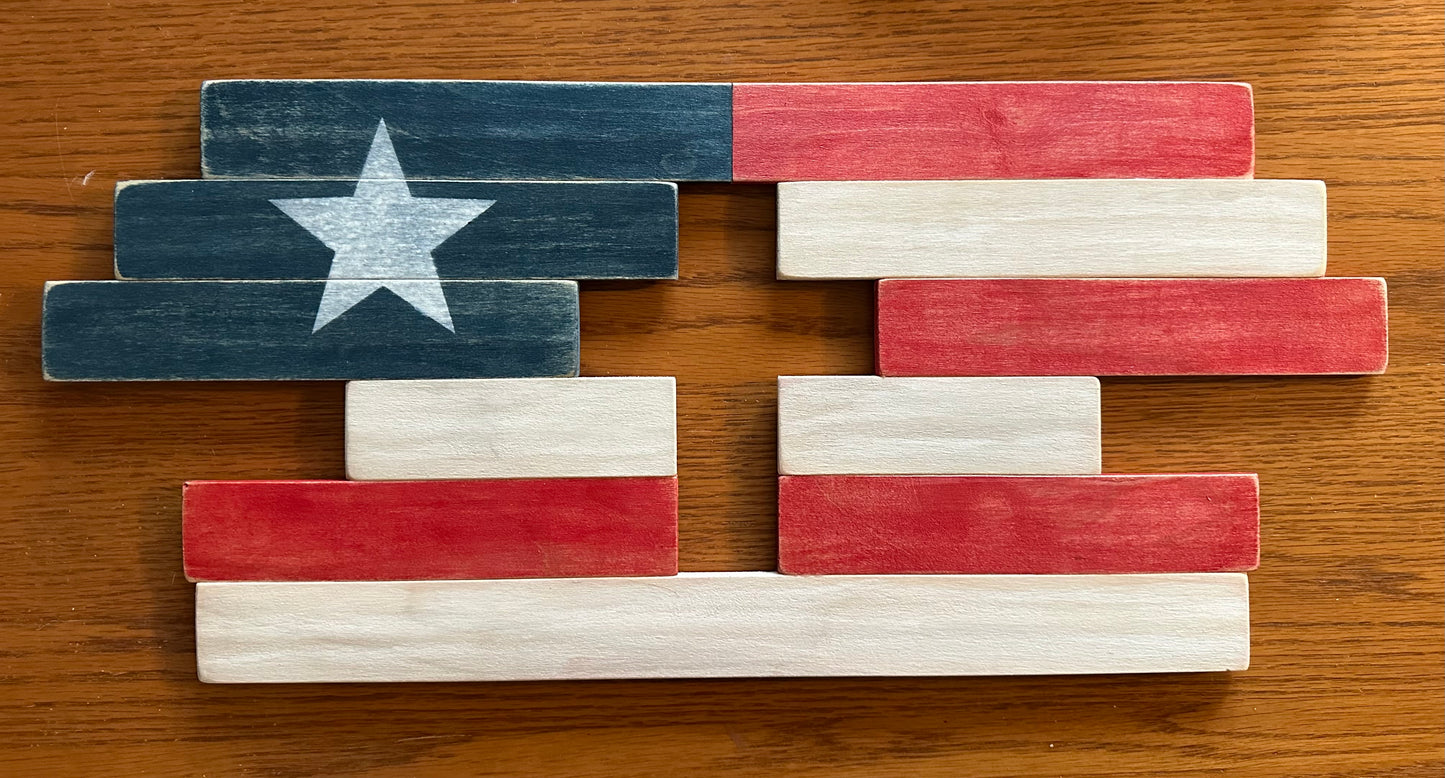 American Flag Cross